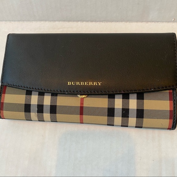 Burberry Handbags - Burberry Continental wallet Horseferry check excellent like new condition